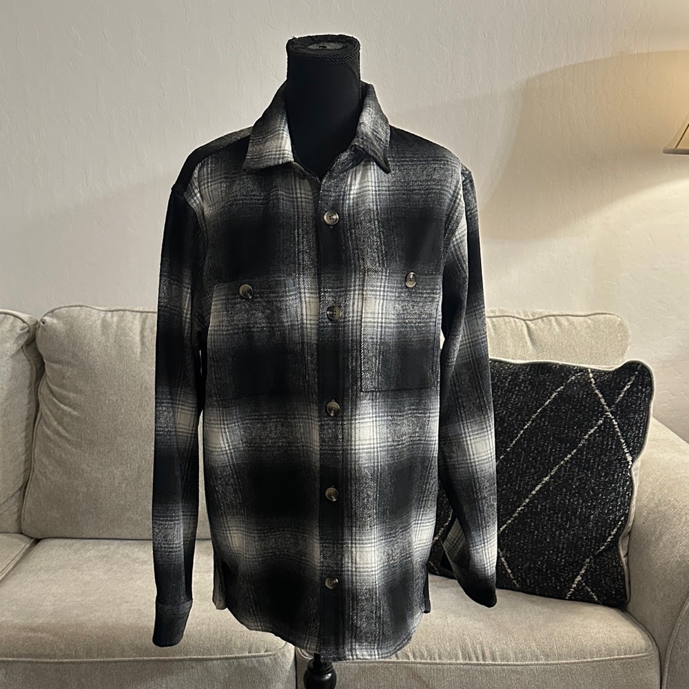 Old Navy Monochrome Plaid Shirt